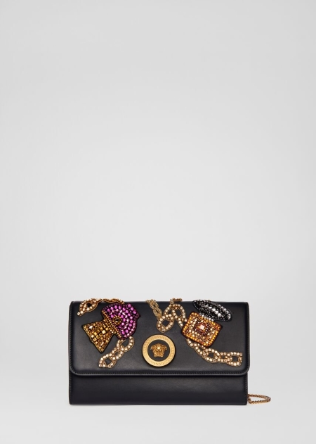 Geanta De Seara Versace Embroidered Scents Motif Icon Dama | FJBGDKC-24